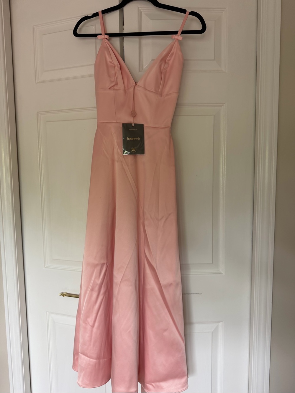 House of CB Pink Satin Midi Dress - Picture 7 of 7